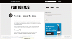 Desktop Screenshot of platformjs.wordpress.com