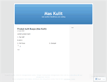 Tablet Screenshot of maskulit.wordpress.com