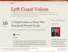 Tablet Screenshot of leftcoastvoices.wordpress.com