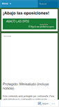 Mobile Screenshot of abajolasopos.wordpress.com
