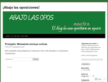 Tablet Screenshot of abajolasopos.wordpress.com