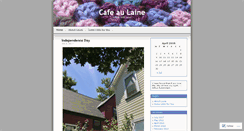 Desktop Screenshot of cafeaulaine.wordpress.com