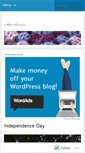 Mobile Screenshot of cafeaulaine.wordpress.com