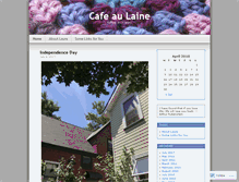 Tablet Screenshot of cafeaulaine.wordpress.com