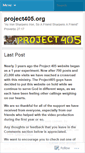 Mobile Screenshot of project405.wordpress.com