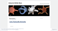 Desktop Screenshot of brittlestars.wordpress.com