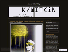 Tablet Screenshot of kersenwitkin.wordpress.com