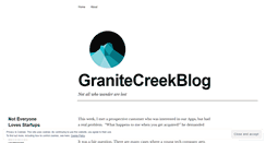 Desktop Screenshot of granitecreekblog.wordpress.com