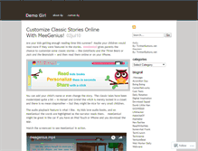 Tablet Screenshot of demogirl.wordpress.com