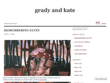 Tablet Screenshot of gradyandkate.wordpress.com