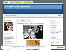 Tablet Screenshot of kitchenbeginnings.wordpress.com