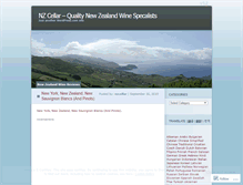 Tablet Screenshot of nzcellar.wordpress.com