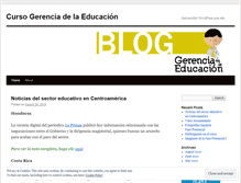 Tablet Screenshot of gerenciadelaeducacion.wordpress.com