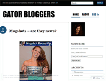 Tablet Screenshot of gatorbloggers.wordpress.com