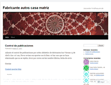 Tablet Screenshot of fabricantecasamatriz.wordpress.com
