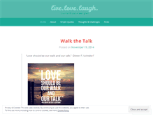Tablet Screenshot of livetolovelivetolaugh.wordpress.com