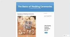 Desktop Screenshot of bestweddingceremonies.wordpress.com