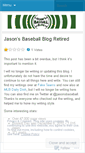 Mobile Screenshot of jasonsbaseballblog.wordpress.com