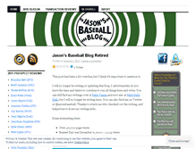 Tablet Screenshot of jasonsbaseballblog.wordpress.com