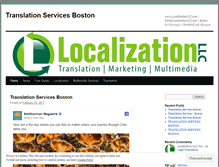 Tablet Screenshot of localizationllc.wordpress.com