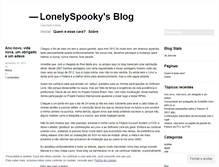 Tablet Screenshot of lonelyspooky.wordpress.com