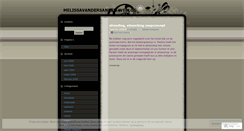 Desktop Screenshot of melissavandersande.wordpress.com