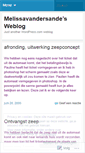 Mobile Screenshot of melissavandersande.wordpress.com