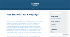 Desktop Screenshot of manogas.wordpress.com