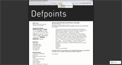 Desktop Screenshot of defpoints.wordpress.com