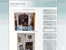 Tablet Screenshot of minimalistcastle.wordpress.com