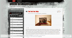 Desktop Screenshot of discosdesmaquillantes.wordpress.com