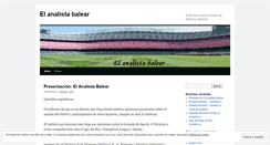 Desktop Screenshot of elanalistabalear.wordpress.com