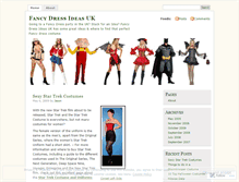 Tablet Screenshot of fancydressideas.wordpress.com