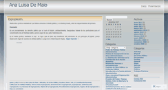 Desktop Screenshot of analuisademaio.wordpress.com