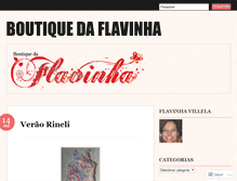 Tablet Screenshot of boutiquedaflavinha.wordpress.com