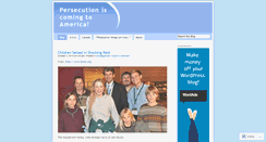 Desktop Screenshot of comingpersecution.wordpress.com