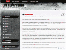 Tablet Screenshot of liferecaptured.wordpress.com