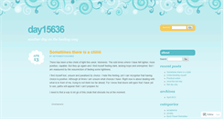 Desktop Screenshot of day15636.wordpress.com