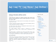 Tablet Screenshot of aajnewsonline.wordpress.com