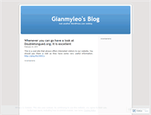 Tablet Screenshot of gianmyleo.wordpress.com