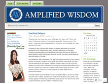 Tablet Screenshot of amplifiedwisdom.wordpress.com