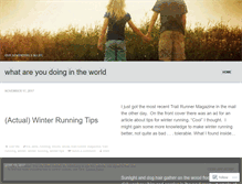 Tablet Screenshot of doingintheworld.wordpress.com
