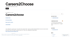 Desktop Screenshot of careers2choose.wordpress.com