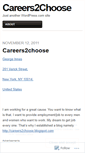 Mobile Screenshot of careers2choose.wordpress.com
