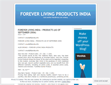 Tablet Screenshot of foreverlivingproducts.wordpress.com