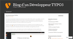 Desktop Screenshot of developpeurtypo3.wordpress.com