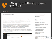 Tablet Screenshot of developpeurtypo3.wordpress.com