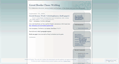 Desktop Screenshot of greatbooksclass.wordpress.com