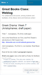 Mobile Screenshot of greatbooksclass.wordpress.com