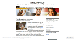Desktop Screenshot of multichurchdc.wordpress.com